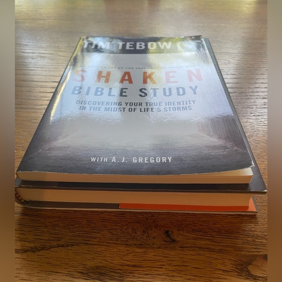 Shaken hardcover book by Tim Tebow and accompanying Bible study workbook - Picture 5 of 6